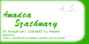 amadea szathmary business card